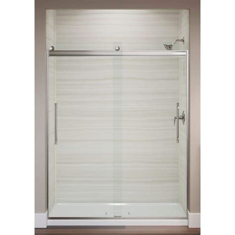 KOHLER Elmbrook 59.625 in. x 73.4375 in. Frameless Sliding Shower Door ...