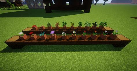 Quick builds ep 2 - Plants : 🌱Potted & indoor Plants🌱 | Minecraft Amino