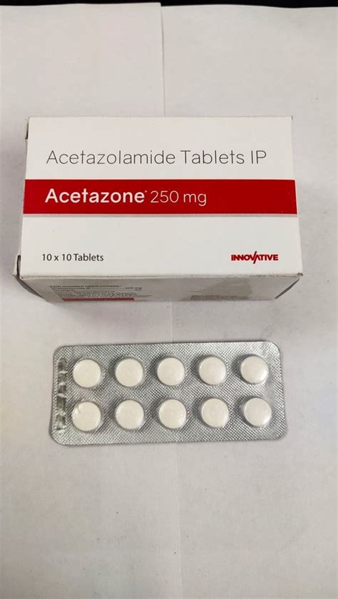 250mg Acetazolamide Tablets, For Used To Treat Glaucoma, Grade Standard ...