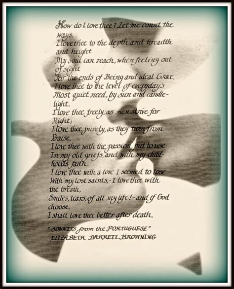 Items similar to Love Poem - Elizabeth Barrett Browning - 8 X 10 Print ...