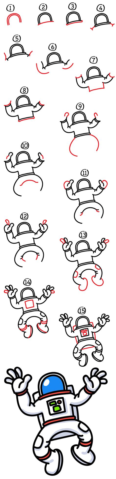 How To Draw An Astronaut - Art For Kids Hub