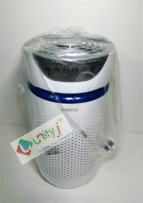 HoMedics Air Purifier With HEPA Type & Carbon Filters, Compact ...