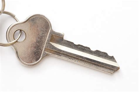 Free Stock Photo 10635 Single Door Key Isolated on White Background ...