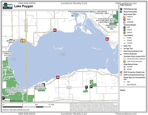 Poygan Lake WI Waushara County Wisconsin's 5th Largest Lake