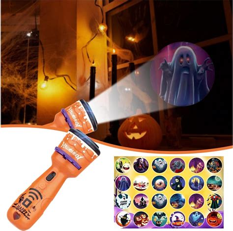 Amazon.com: Halloween Projector Light Slide Projector Torch Realistic ...