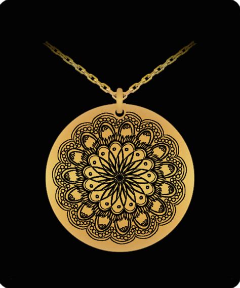 Laser Engraved 18K Gold Plated or Stainless Steel Flower Design 2 ...