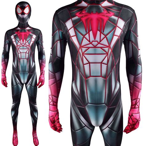 This PS5 Spiderman Miles Morales 2021 Programmable Matter Suit Cosplay ...