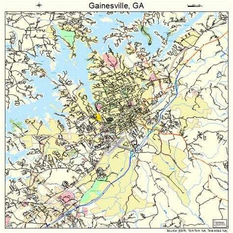 Gainesville Georgia Street Map 1331908