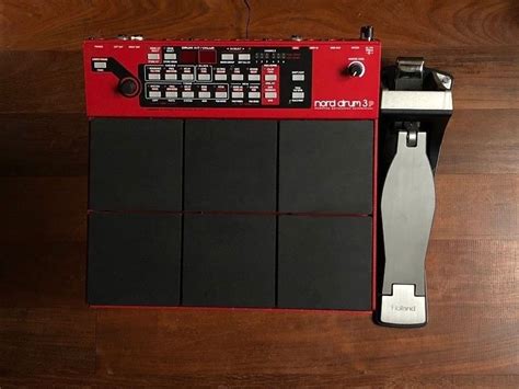 Nord Drum 3P Drum Modelling Percussion Synth + Roland KT-10 Kick Pedal ...