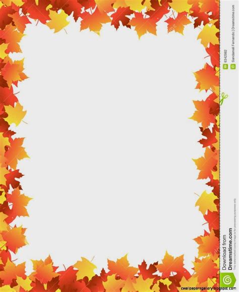 Free Fall Border Paper Printable - Get What You Need For Free