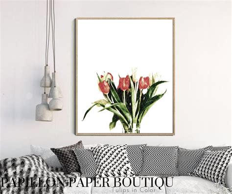 Tulip Bouquet Sketch, Tulip Bouquet Print, Tulip Sketch Art, Tulip ...