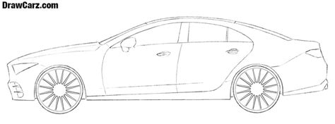 Car drawing side view – DrawCarz