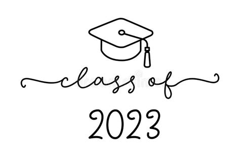 CLASS of 2023. Graduation Logo. Stock Vector - Illustration of ...