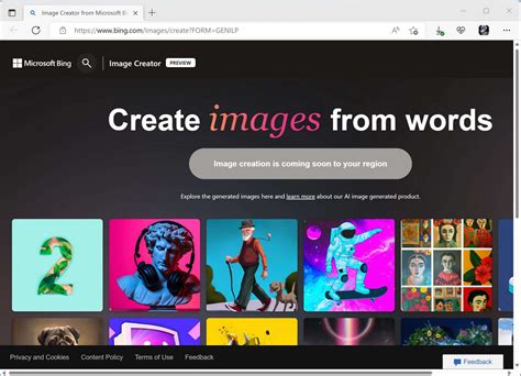 Microsoft Bing Image Creator preview is now available in select markets ...