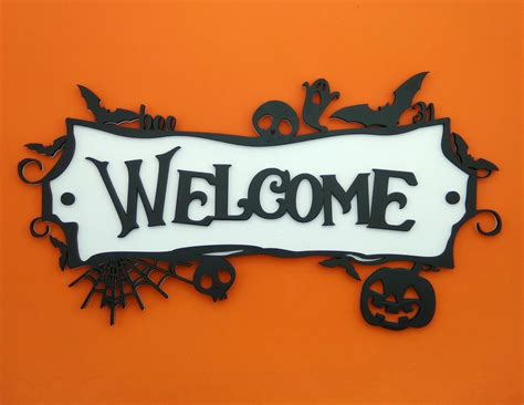 Halloween Door Sign Svg