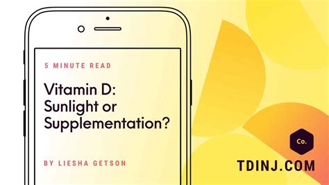 Vitamin D- Sunlight or Supplementation? - Thermographic Diagnostic Imaging