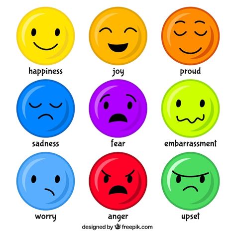 Mood emoticons | Free Vector