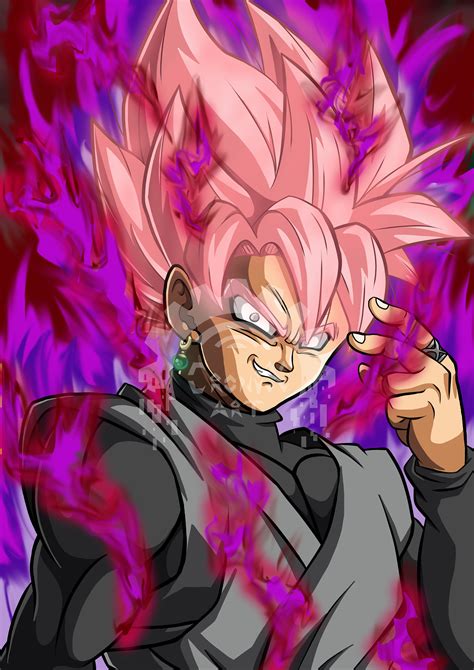 Rose Nightmare Goku Black super Saiyan Rosé/dragonball Poster A4 - Etsy