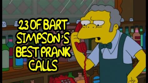 23 Of Bart Simpson's Best Prank Calls - YouTube