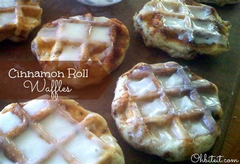 ~Cinnamon Roll Waffles! | Oh Bite It