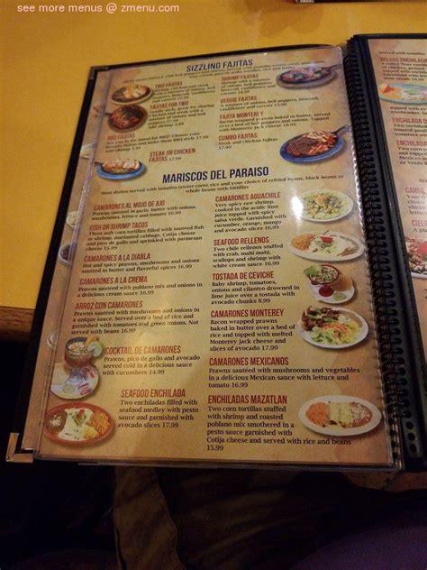 Menu at El Tapatio Mexican Restaurant, Citrus Heights