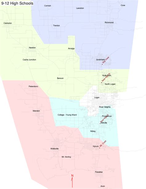 Cache County District Map - CountiesMap.com