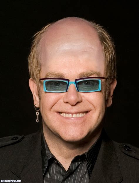 Bald Elton John Pictures - Freaking News