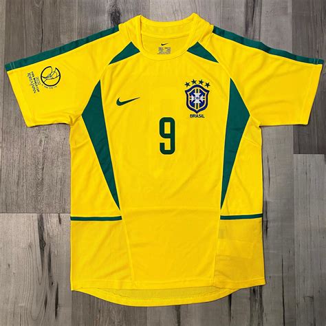 Ronaldo Brazil 2002 World Cup Jersey R9 WC Patches Medium | Etsy