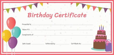 20+ Birthday Gift Certificate Templates - Free Sample, Example, Format ...