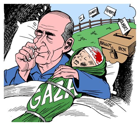 Ehud Olmert's dreams by Latuff2 on DeviantArt