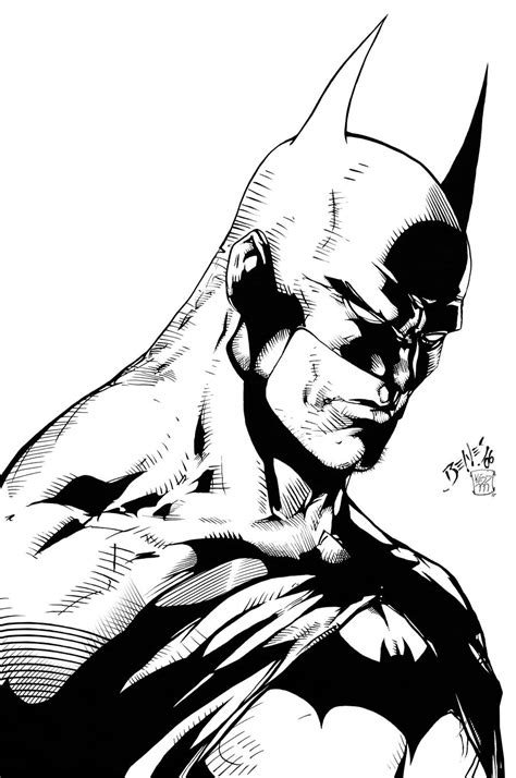 Batman Sketch by edbenes Inked by Kriss777 on DeviantArt