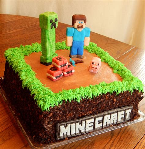 Easy Minecraft Birthday Cake Ideas