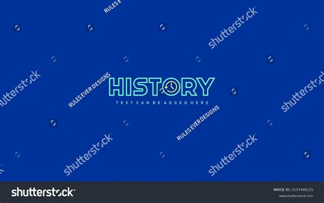 History Logo Vector Font Style Stock Vector (Royalty Free) 2157448125 ...