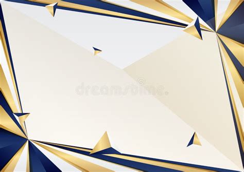 Abstract Blue and Gold White Background with Gold Threads. Abstract ...