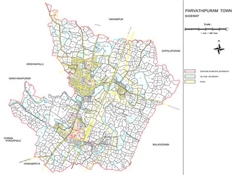 Parvathipuram Base Map PDF Download - Master Plans India