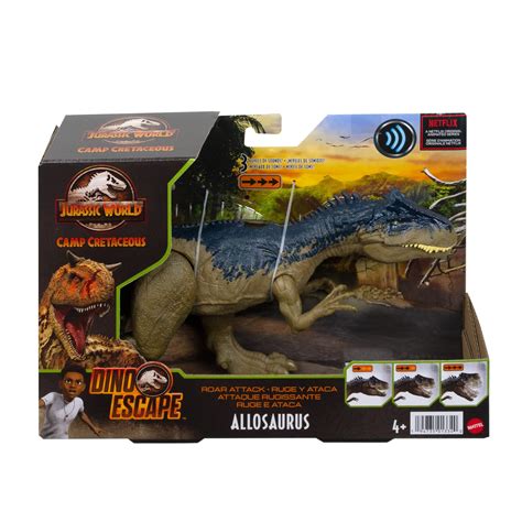 Buy Jurassic World Camp Cretaceous Roar Attack Allosaurus Dinosaur ...