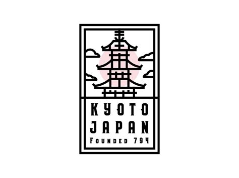 Kyoto, Japan Badge Logo by Charles Honig on Dribbble