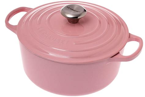 Le Creuset Signature casserole - cocotte 24 cm, 4.2 L chiffon pink ...