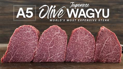 Japanese A5 Olive Wagyu Steaks, Once in a lifetime experience ...