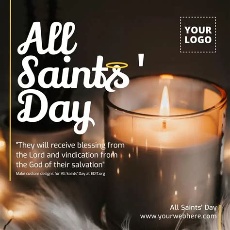 All Saints' Day Card Templates to Edit Online