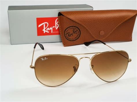 Ray-Ban RB3025 001/51 58-14 Aviator Sunglasses - Light Brown Gradient ...