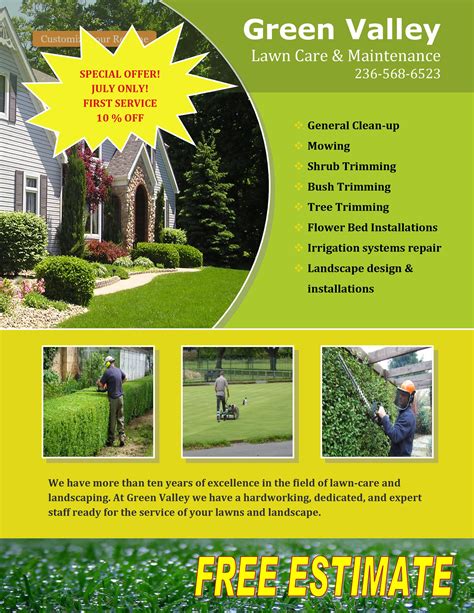 30 Free Lawn Care Flyer Templates [Lawn Mower Flyers] ᐅ TemplateLab