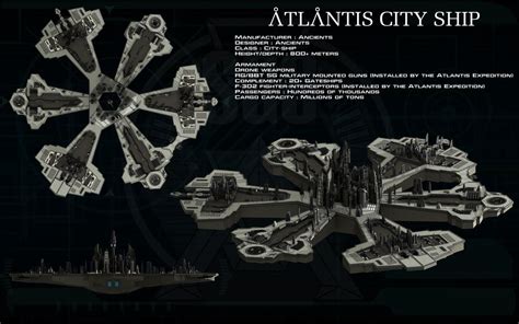 Atlantis city ship ortho by unusualsuspex on deviantART | Stargate ...