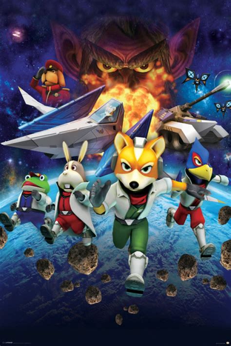 Star Fox 64 - Characters Poster - 22 x 34 inches - Walmart.com