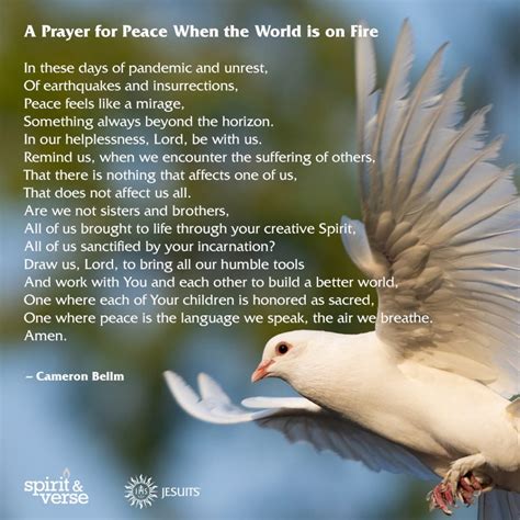 Spirit & Verse: A Prayer for Peace When the World is on Fire - Jesuits.org