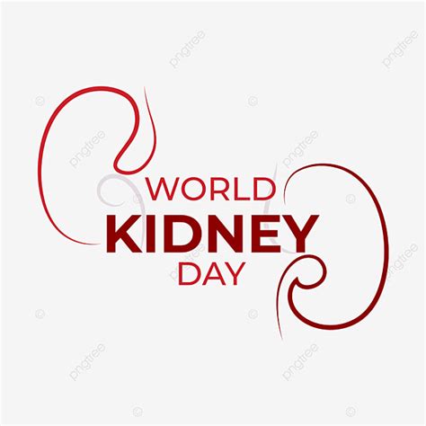 World Kidney Day Vector PNG Images, World Kidney Day Line Art Design ...