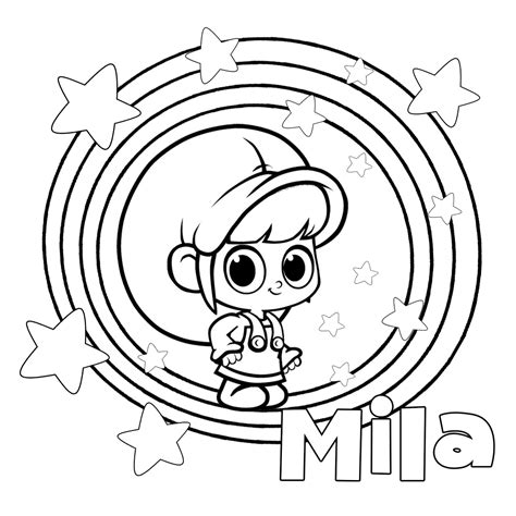 25+ Mila And Morphle Coloring Pages Images