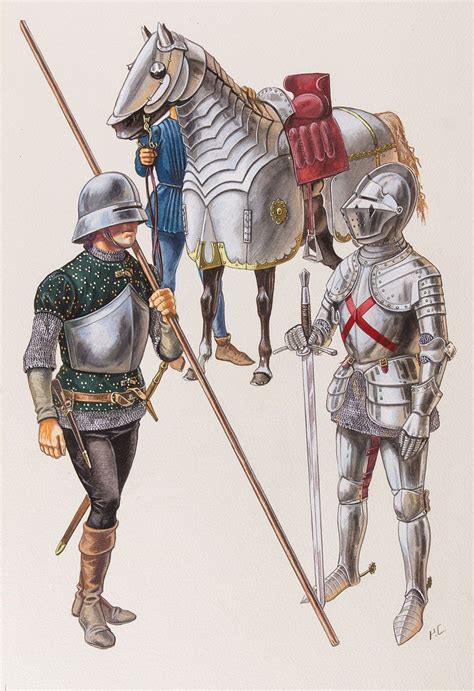 Burgundian Soldiers Latter Half of 15th Century | Ancient armor ...