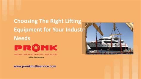 Choosing The Right Lifting Equipment for Your Industry Needs by ...