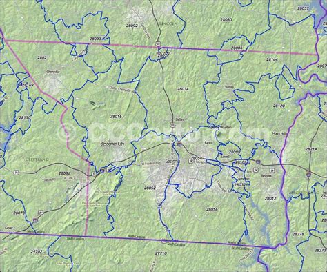 Gastonia Nc Zip Code Map | Australia Map